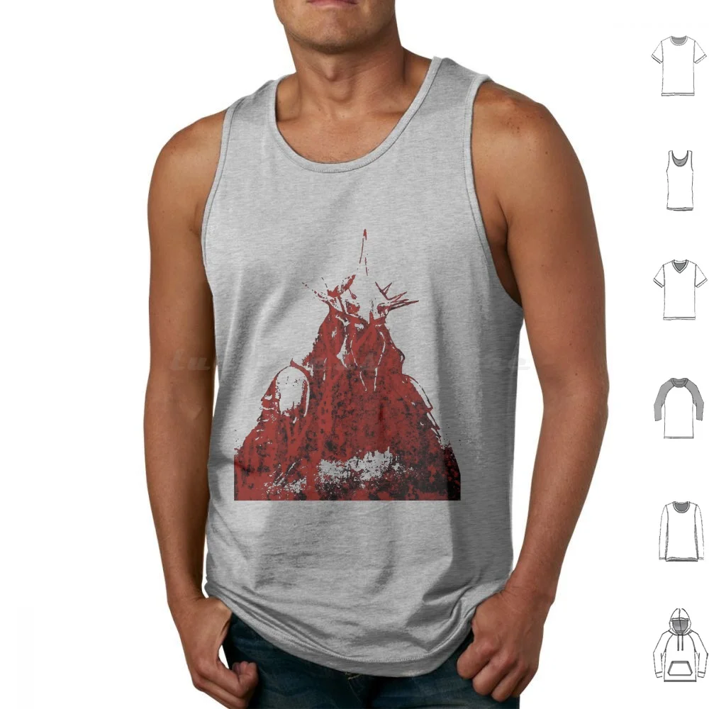 Witch King Of Angmar | Nazgul Owner And Worrier Ring Tank Tops Print Cotton Witch Magic Witchy Vintage Ghost Astrology