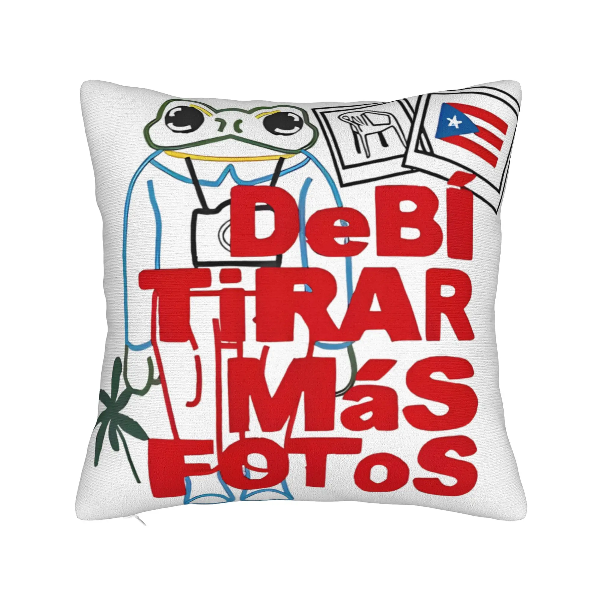 Bad Bunny DTMF Pillowcase Polyester Cushion Cover Decoration  Pillow Case Cover Home Drop Shipping 18'