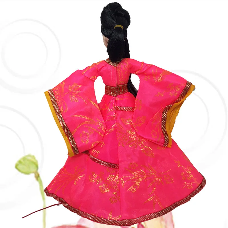 Chinese Style Clothes Suit for 30cm Doll Dress 11.5 Inch Doll Skirt Dress Up Accessories Girls Play House Toy