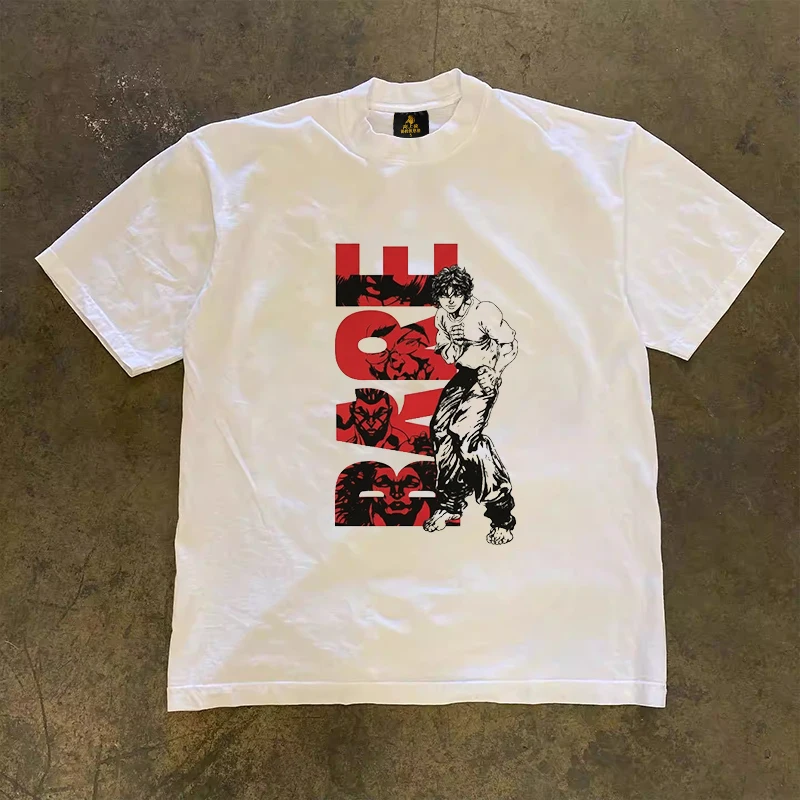 Loose Fit Cotton T-Shirt Unisex Short Sleeve Double Thread UPUPXIA Hero Print Sweat Absorbent round Neck Casual Summer Top