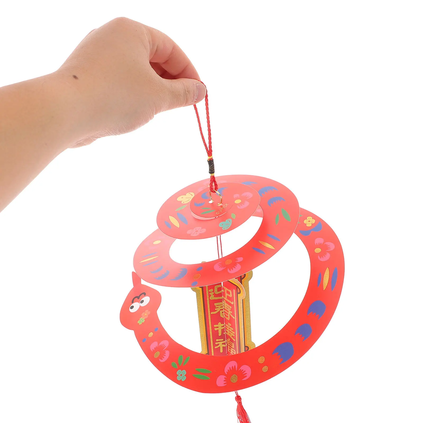 2025 سنة الأفعى معلقة الديكور ورقة حمراء الحرفية زودياك زخرفة للمنزل نافذة الباب جدار مهرجان الحفلات ديكور #6