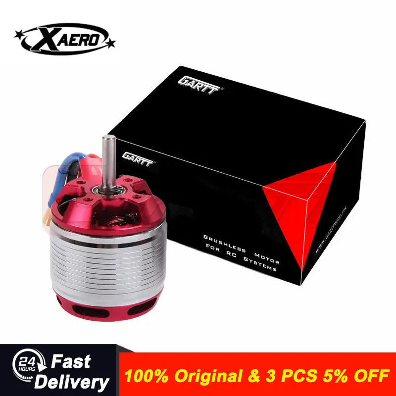 GARTT HF500 Brushless Motor 1600KV 1700W Red Outrunner Helicopter Motor for 500-550 Class RC Helicopter
