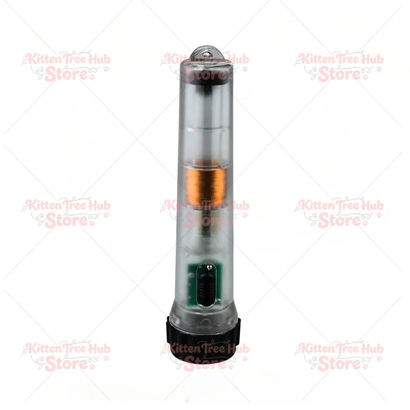 Hand-cranked Shaking Charging Farad Flashlight Strong Magnet Self-generated Transparent Emergency Fluorescent Student Flashlight