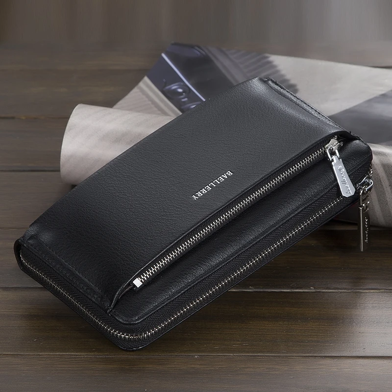 Baellerry Neue Herren-Geldbörse, tragbare Handgelenktasche, große Aufbewahrungstasche, das perfekte Geschenk für Geschäftsleute. – Detail 12
