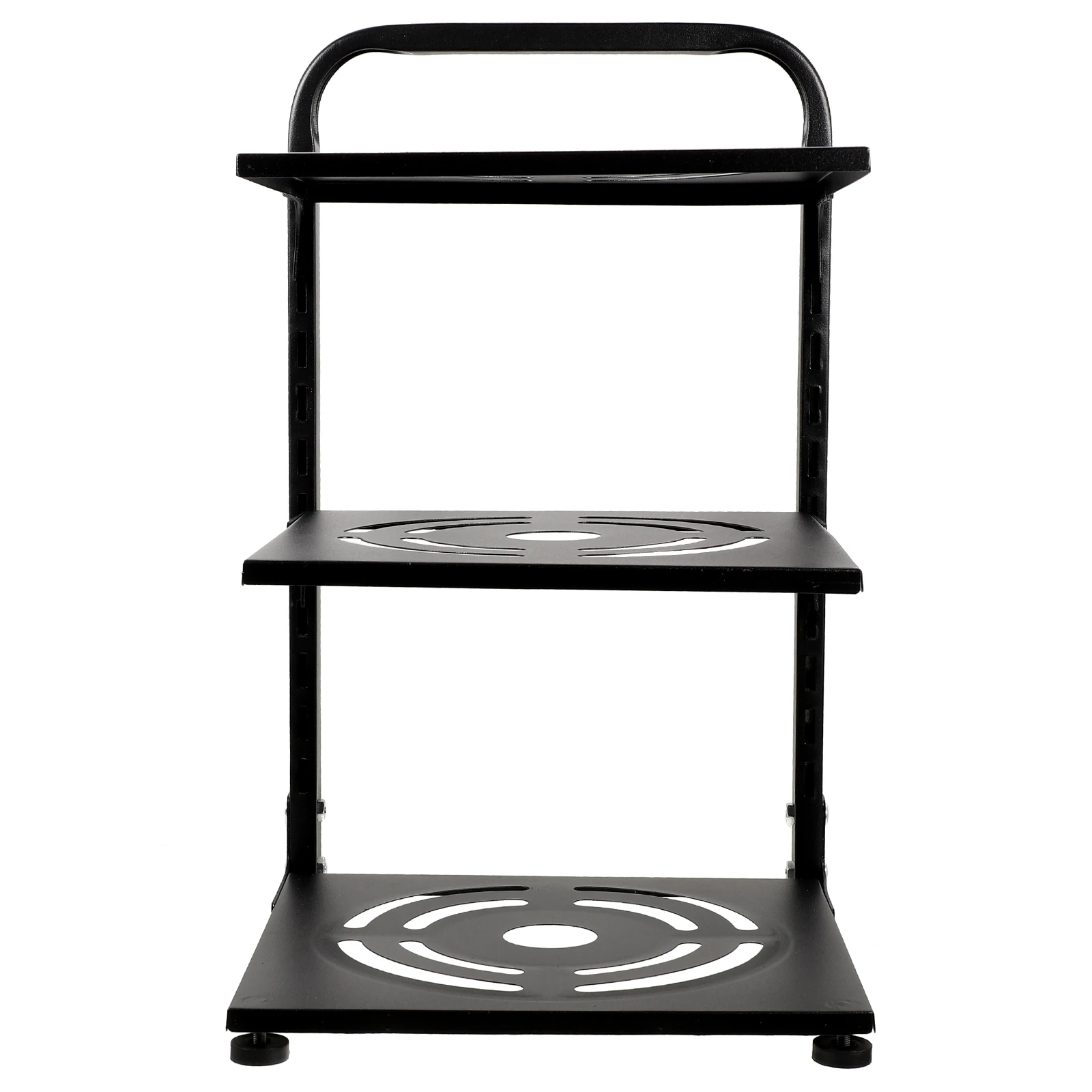 

3-Tier Carbon Steel Pot Kitchen Countertop Organizer Multi-Layer Adjustable Pan Heavy Duty Home Storage Rack Pan