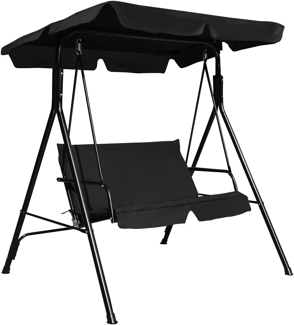 

Stock Outdoor Furniture 3 Seater Swing Seat Cushioned Canopy Swing Chair Hammock for Patio Garden