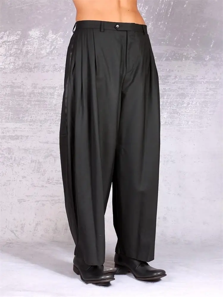 Autumn New Men's Hair Stylist Design Stylish Loose Large Size Comfortable Performance Male Fashion Haren Pants Winter Joggers