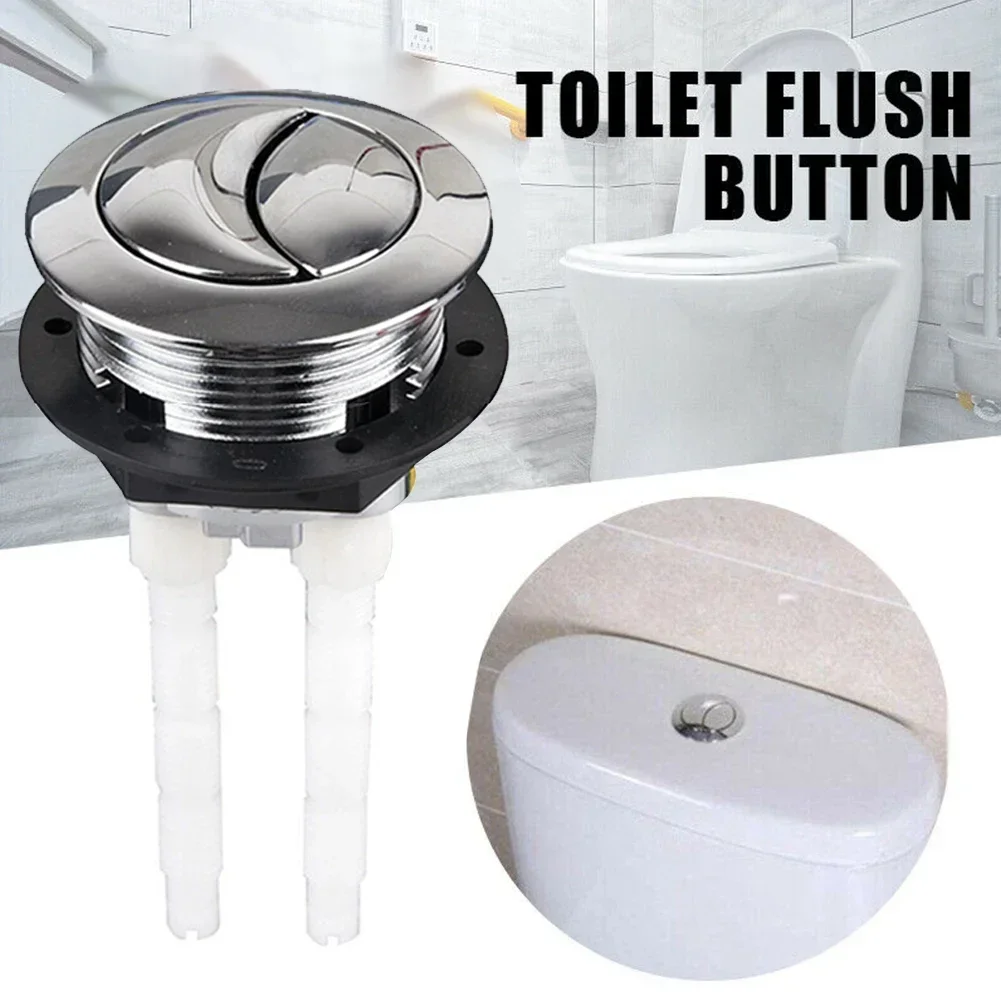 38mm Universal Dual Flush Toilet Water Tank Button Round Shape Toilet Push Dual Flush Buttons Bathroom Push Bathroom Accessories