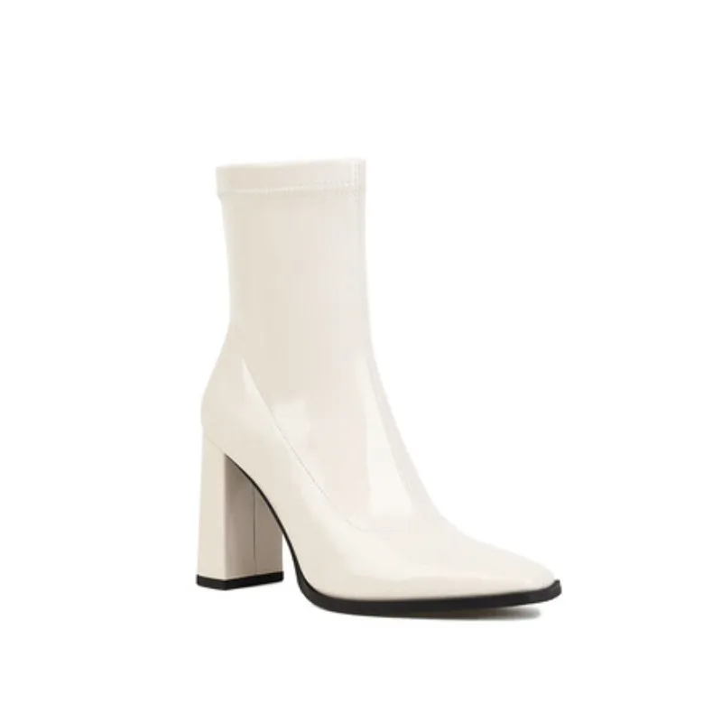 

Women Side Zipper Boots Elegant Woman 2025 Autumn Winter Large Size Ankle Boots Fashion Lady Pointed Toe Shoes Botas De Mujer