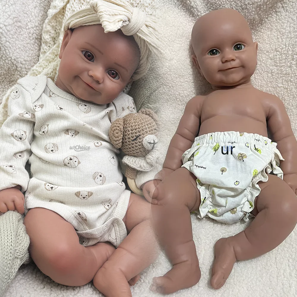 20-calowa silikonowa lalka noworodek Maddie z naturalnym, relaksowanym uśmiechem Realistyczny dziecko Reborn dla kolekcjonerów lalek