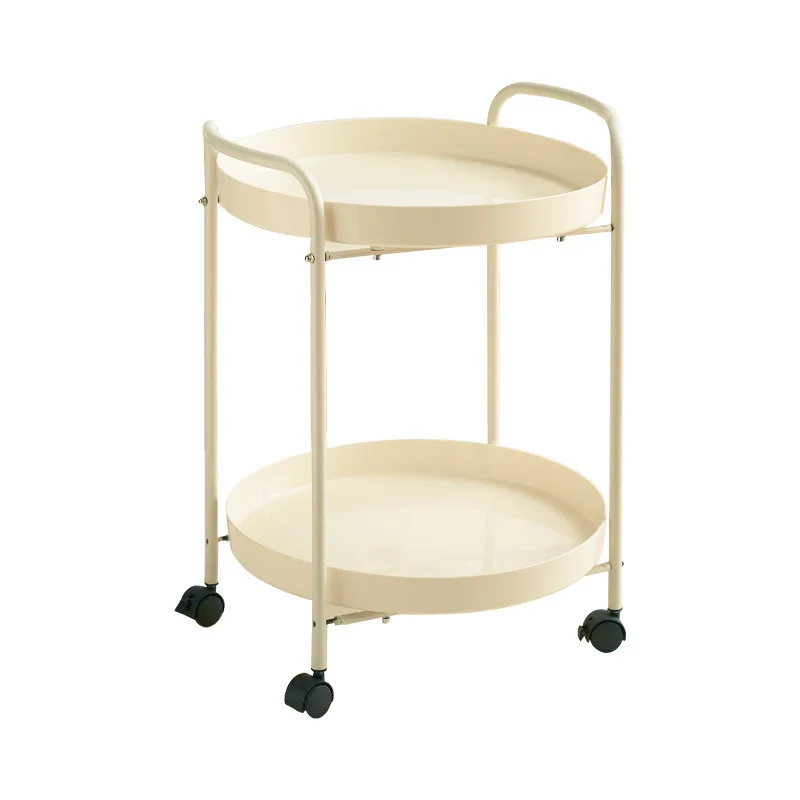 

Nordic sofa side few household living room cream wind trolley simple small apartment coffee table design storage rack