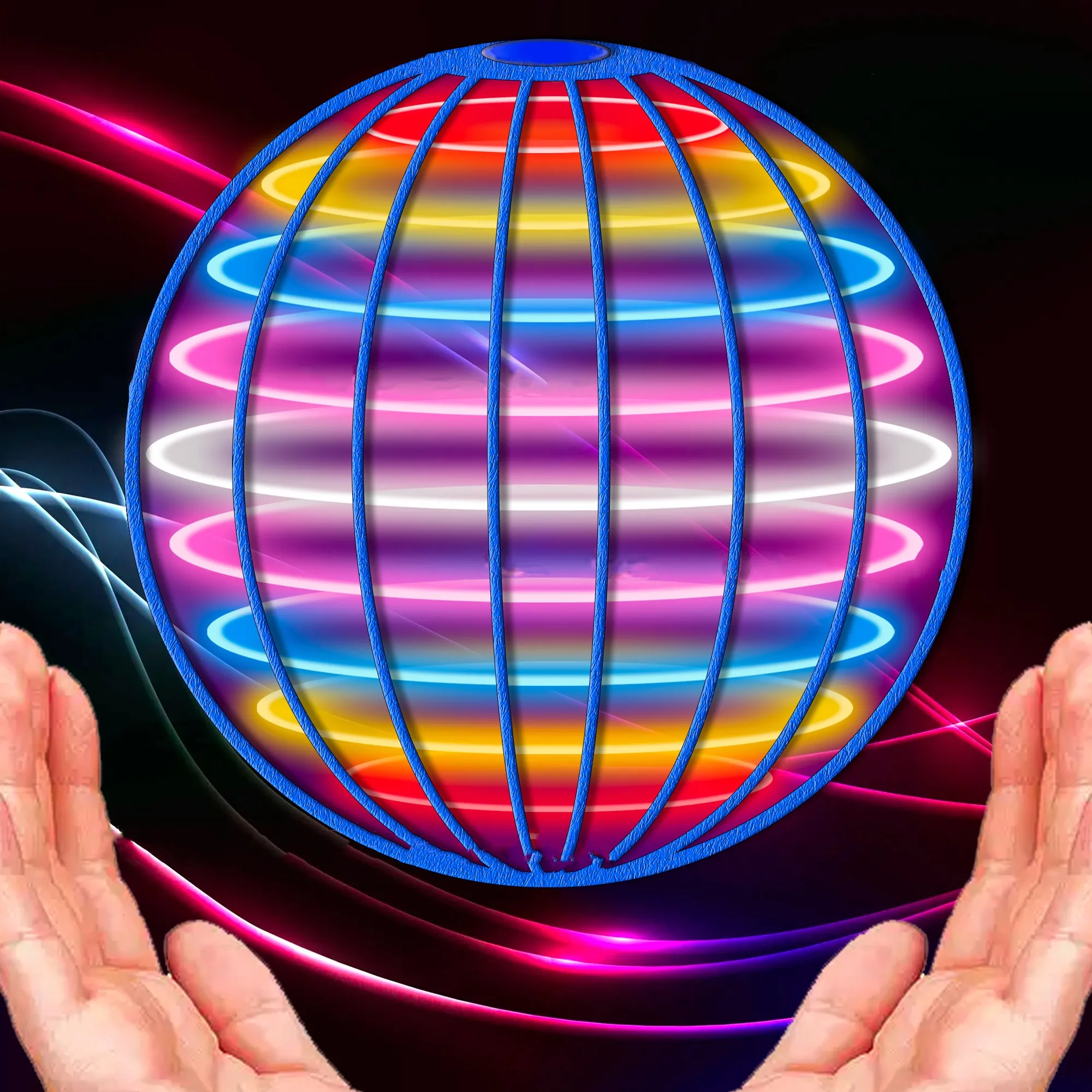 Magic Ball Rotating Flying Ball Can Rotate Free Route Flying Ball Novelty Creative Decompression Toy Decompression Fingertip Toy