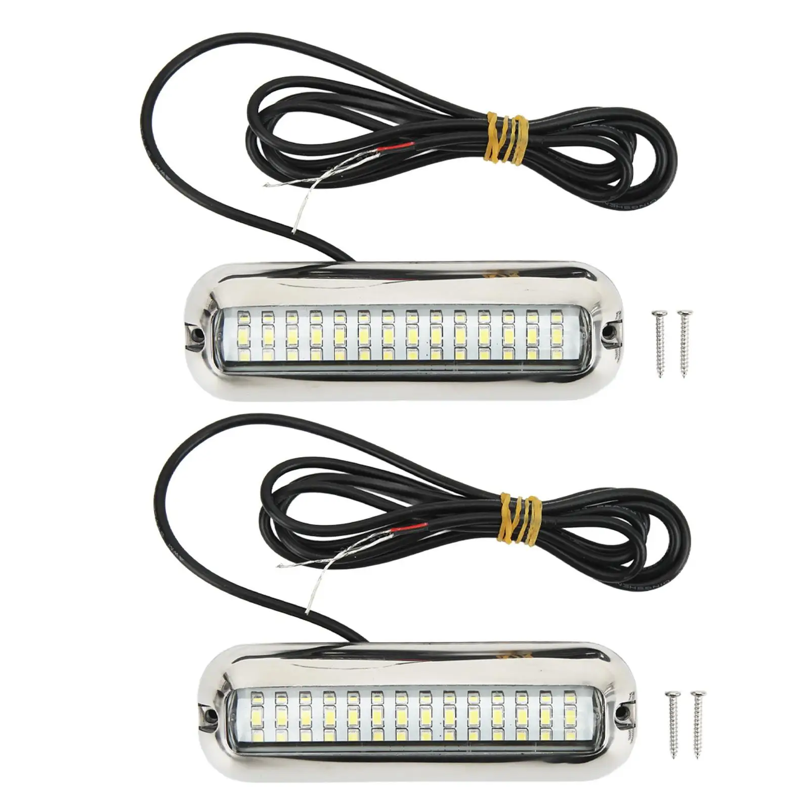 

Boat Drain Plug Light Waterproof Stainless Steel 42LEDS Underwater for marine LED Lights 120 Degrees Lighting 10-30V DC for