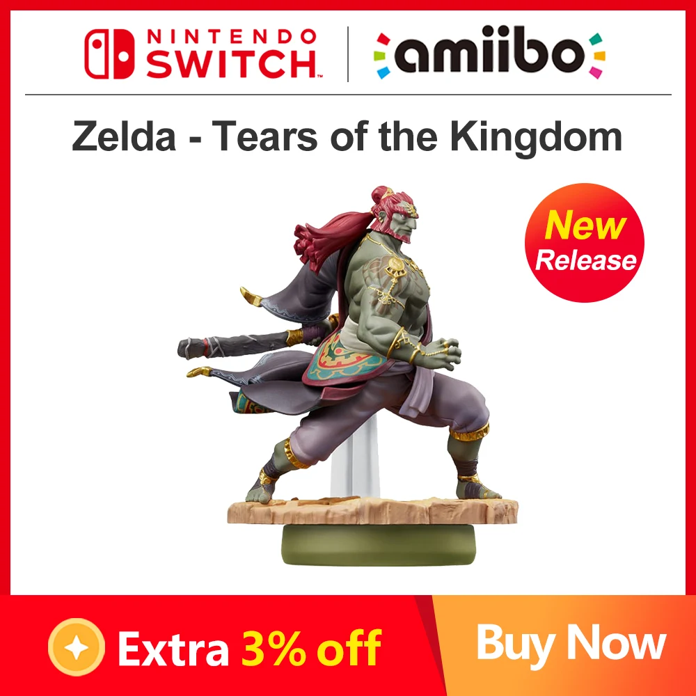 Ganondorf Nintendo Amiibo Zelda Tears of the Kingdom Series For Nintendo Switch Game Console Interaction Mode 100% Brand New