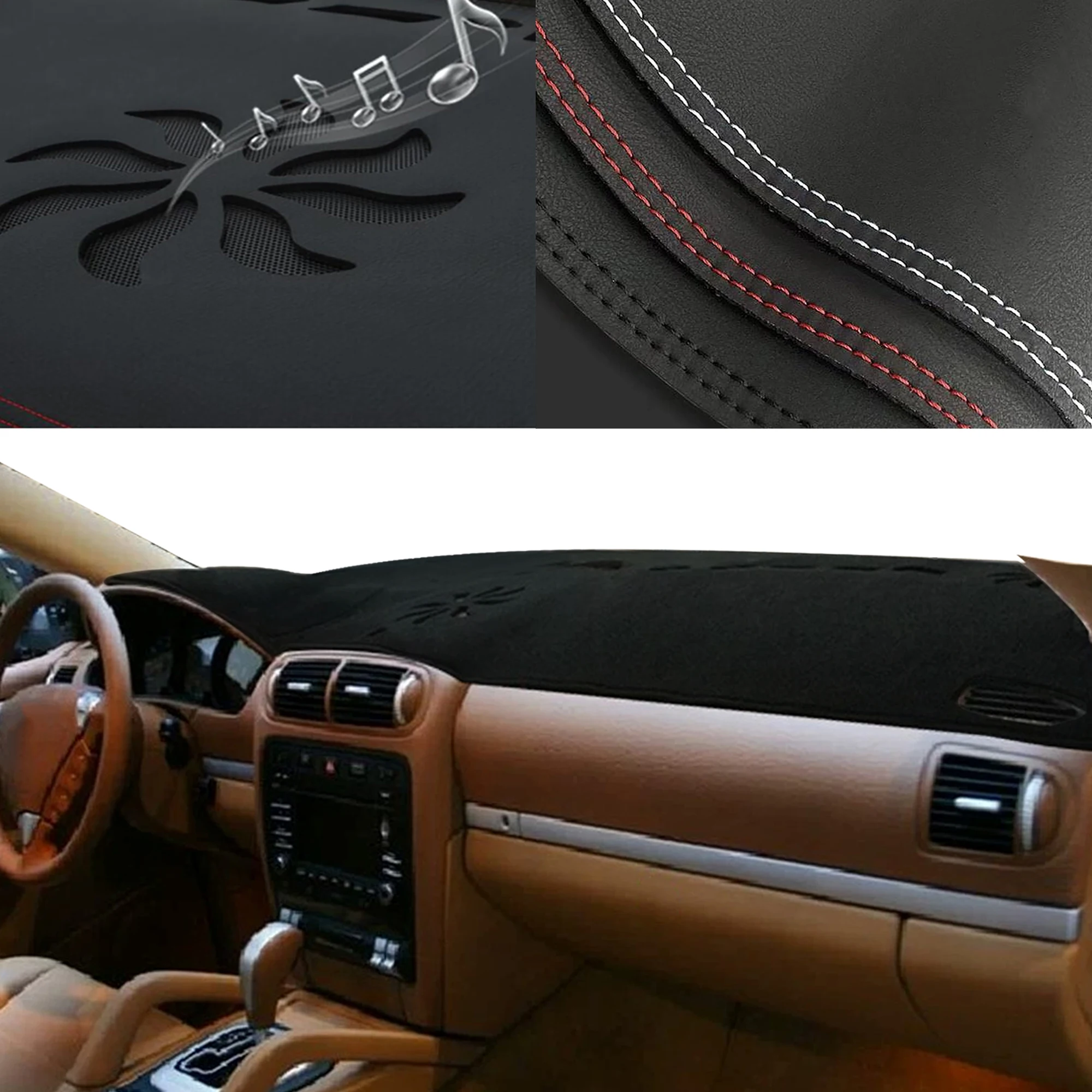 for Porsche Cayenne 2003-2010 E1 9PA First Generation Special Customized Dashboard Cover Anti‑Glare Dash Mat Pad Accessories