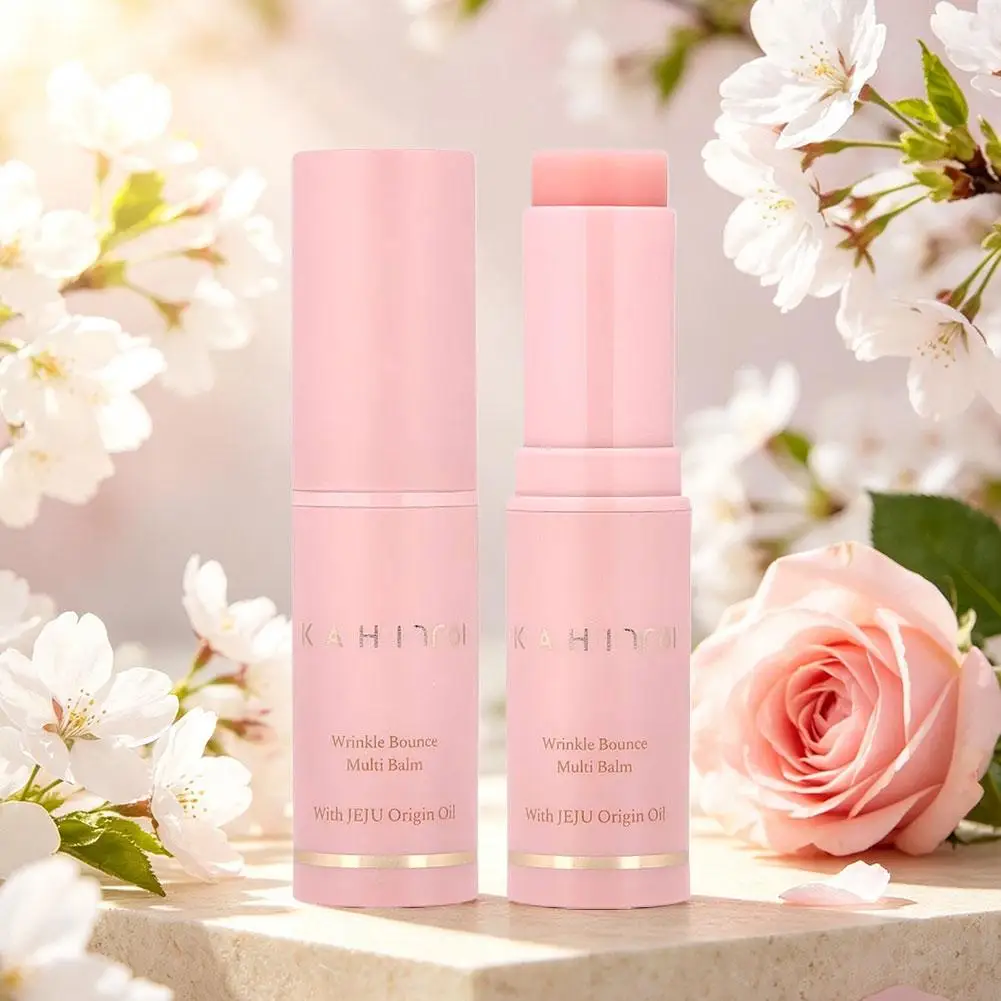 Wrinkle Bounce Hydrating Balm Stick Peptide Facial Moisturizer for Dry Skin Fine Line Smoothing Lightweight Non Greasy Skin Care