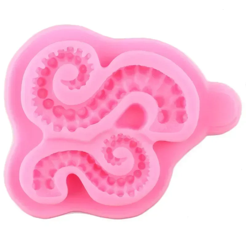 Sea Octopus Tentacles Silicone Mold Cupcake Fondant Molds Cake Decorating Tools Candy Polymer Clay Chocolate Gumpaste Moulds