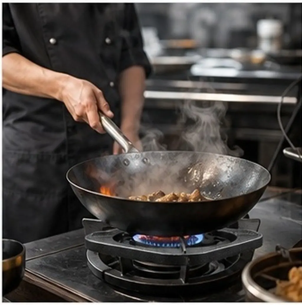 Cast Iron Wok Ring for Gas Stove – Heavy-Duty Heat Diffuser & Energy-Saving Burner Grate