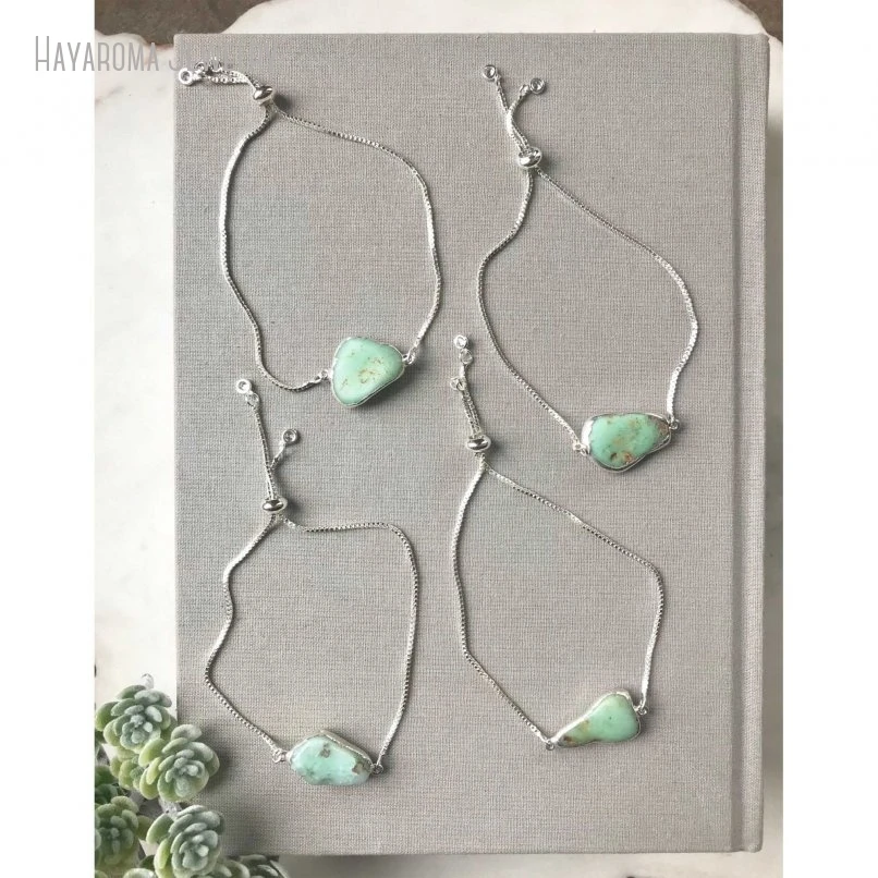 10 قطعة رغوة البحر قطعة شريسوبراسي حجر سوار فضي اللون قابل للتعديل الكفة الفولاذ المقاوم للصدأ هدية بوهو مجوهرات