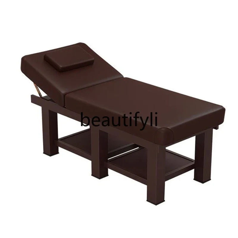 Beauty bed Beauty salon special folding massage physiotherapy massage bed Household moxibustion eyelash embroidery spa bed