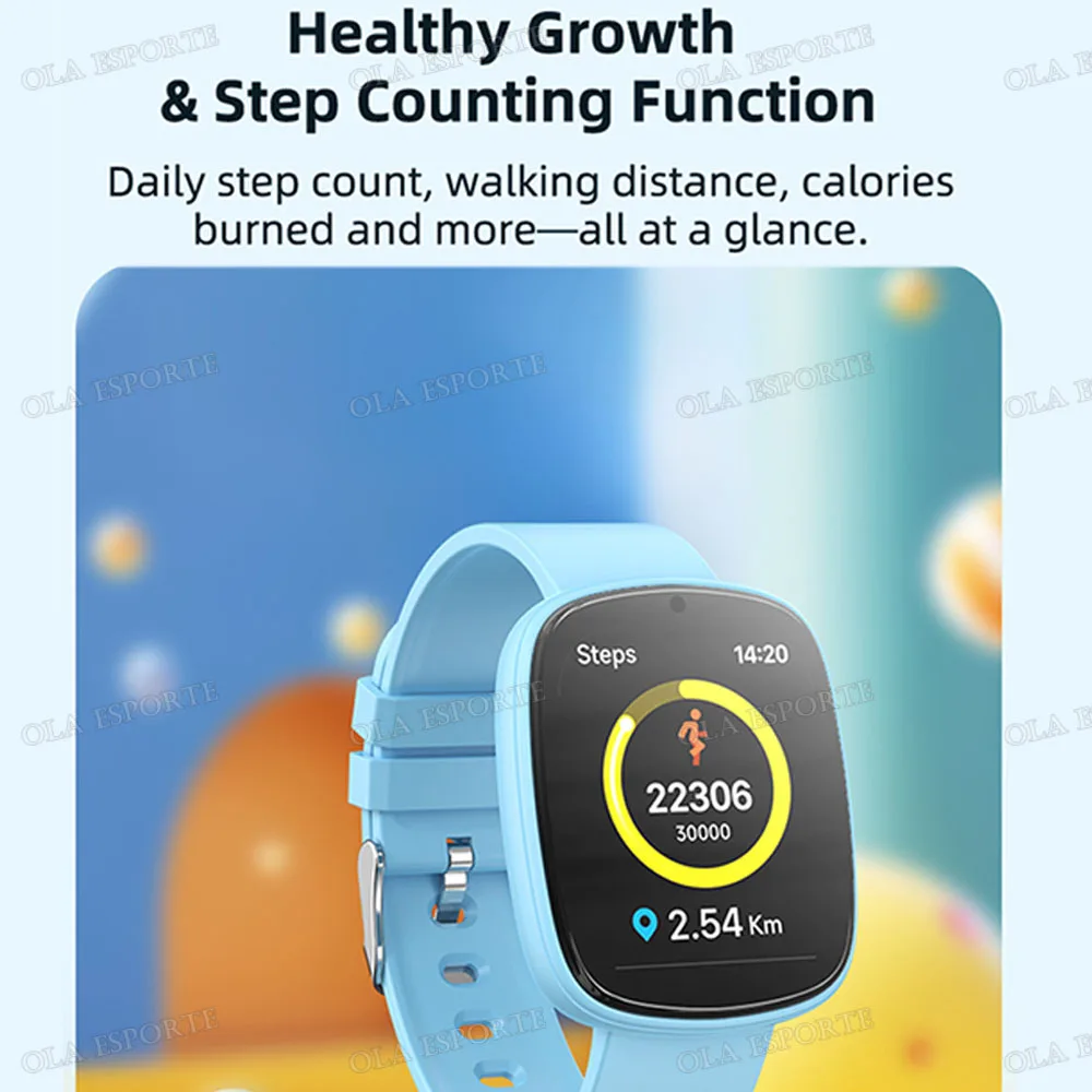 2026 Kids Games Smartwatch 1.83''HD Screen Camera 22 Interesting Games Sleep Monitor Alarm Clock Calculator Children Watch MA27 view 5