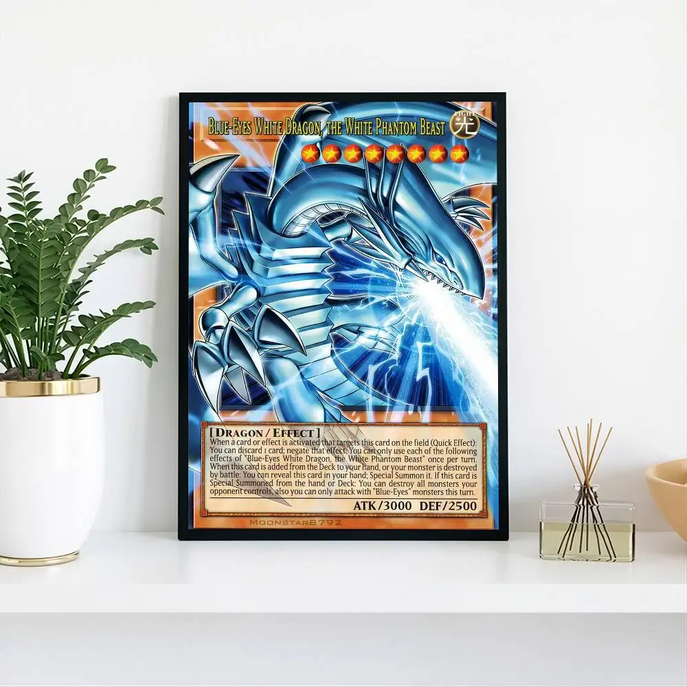 Y-Yu-Gi-Oh Victory Dragon Poster High Quality Dorm Living Room Aesthetic Wall Decoration Painting Stickers Gift