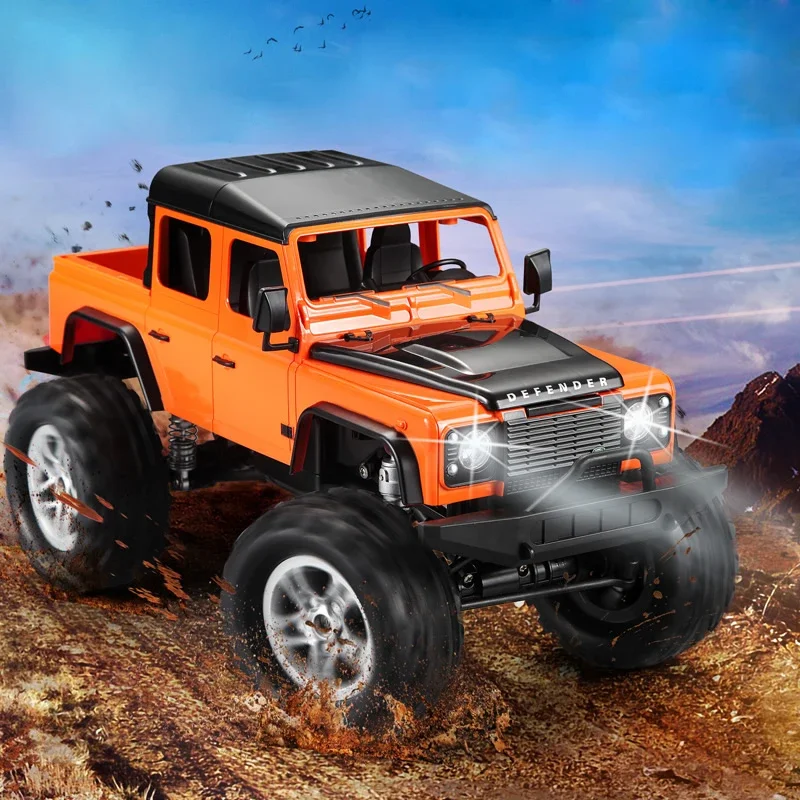 Carros de escalada com controle remoto duplo, 2.4g, 4wd, carro de corrida de alta velocidade simulado, veículo elétrico off road, brinquedos para meninos, presentes