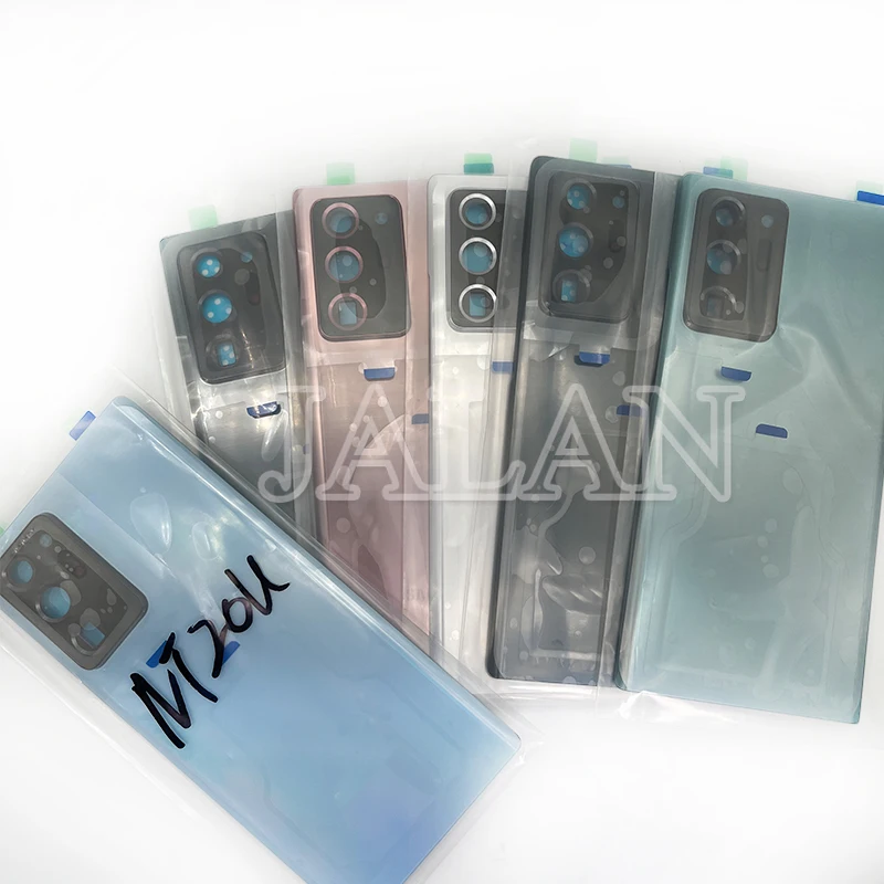 Заднее стекло с объективом камеры SAM N985 Note 20 Ультра задний корпус Аккумулятор протектор Note20u Стекло Замена запасная часть для ремонта