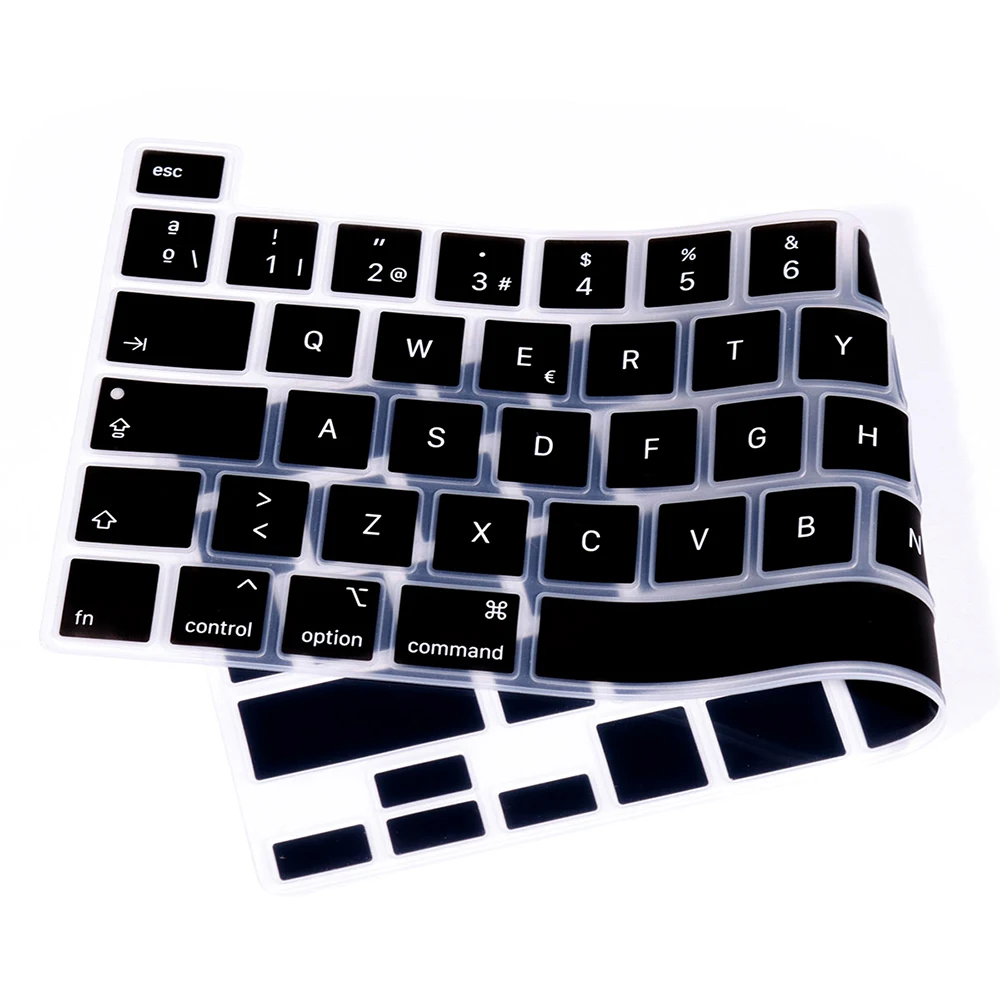 Ue eua para macbook pro 13 2020 m1 chip a2338 pro 16 2019 and141 teclado capa de silicone macio a2251 a2289 protetor de teclado pele