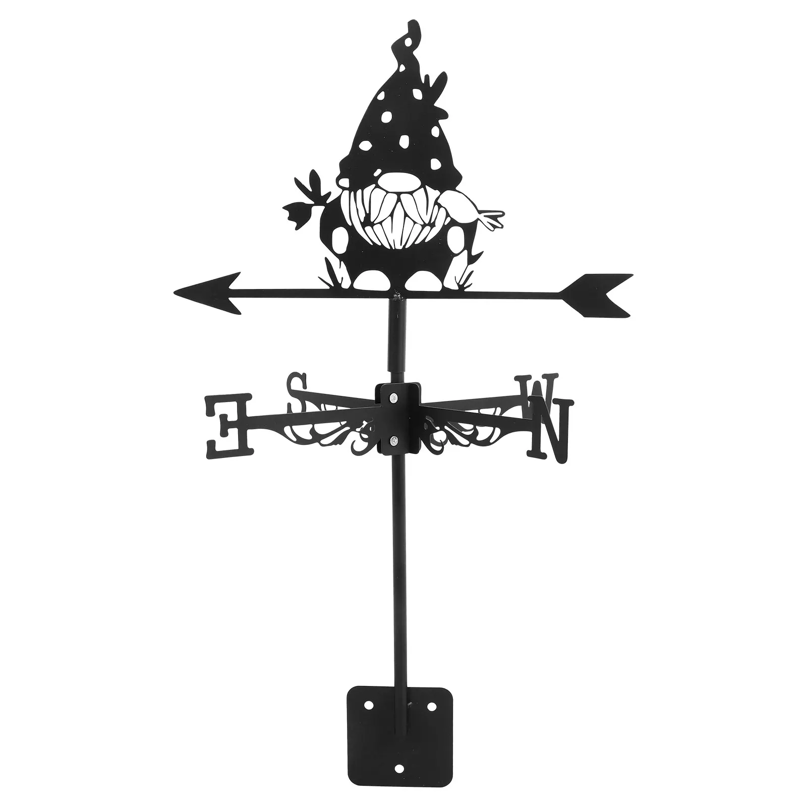 

Roof Decoration Dwarf Weathervane Iron Wind Direction Indicator for Garden Yard Patio Lawn Deck Christmas Crafts