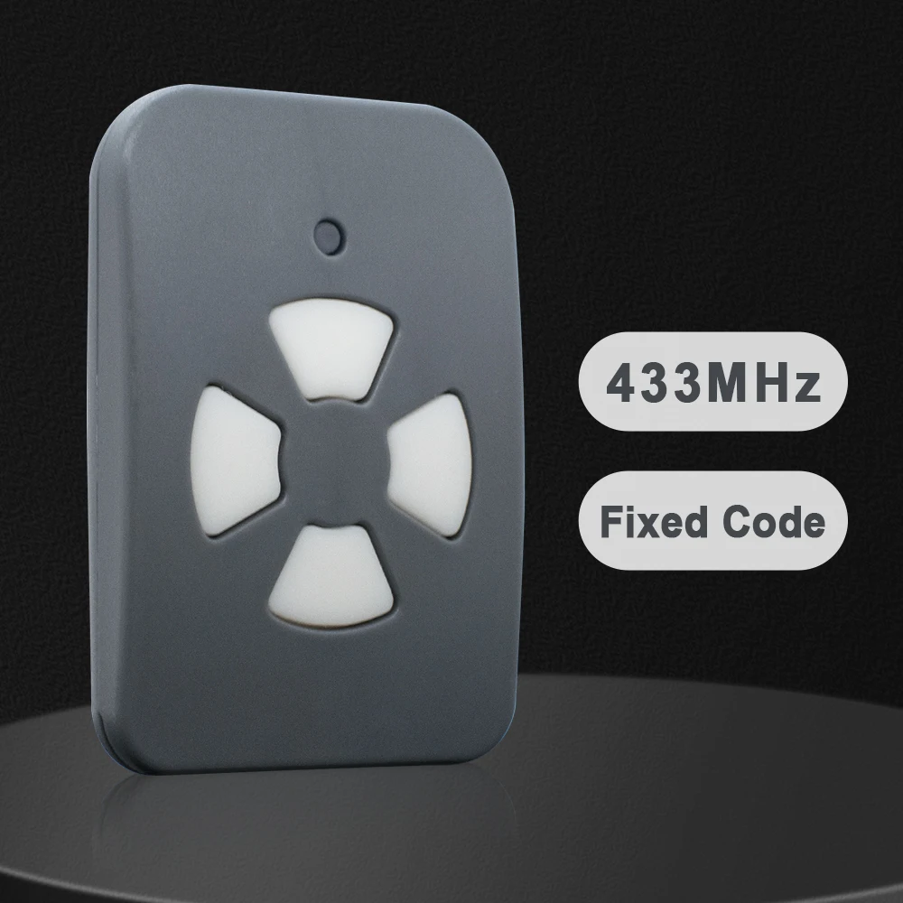 Control remoto Universal para puerta de garaje, mando a distancia de código fijo de 433mhz para ERREKA, ROGER, FDOITRAND, TEDSEN, DITEC, RIB, MARANTEC, TAU, SEAV