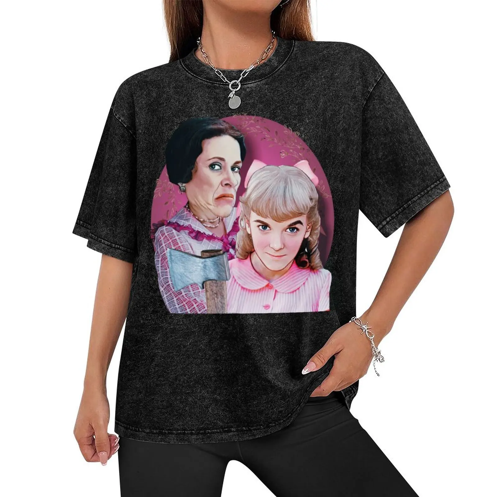 Harriet and Nellie Oleson T-Shirt Personalized t-shirt man clothes graphic shirts baggy shirts Short sleeve tee men