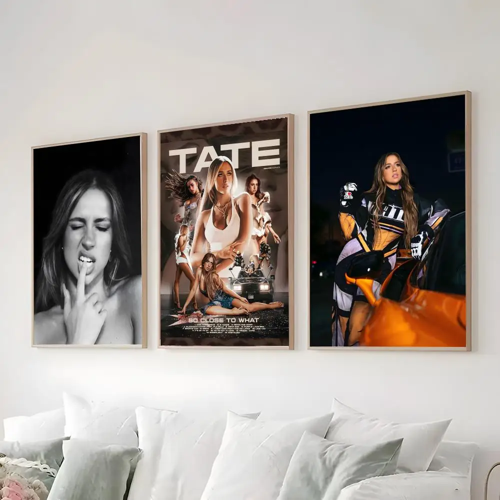 Poster High-definition waterproof poster stickers, suitable for bedroom, living room, home decoration T-Tate McRae