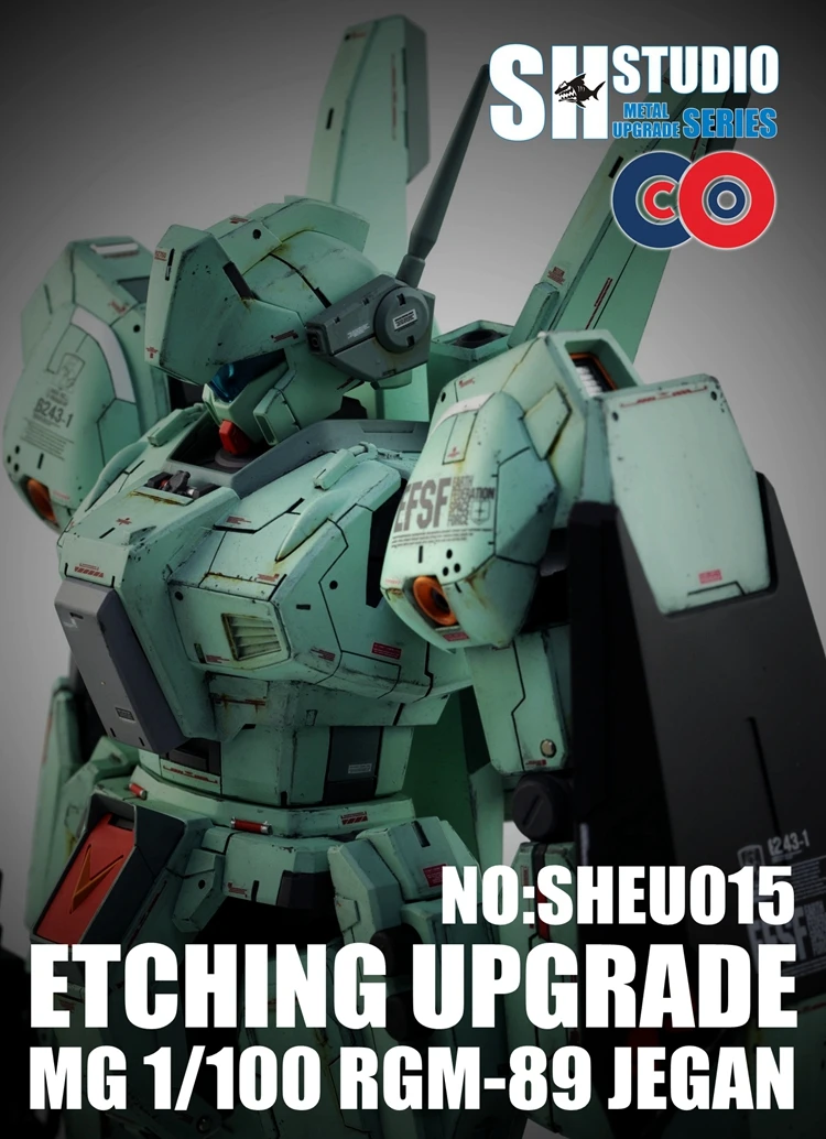 SH STUDIO for Gundam  1/100 MG RGM-89 JEGAN ETCHING UPGRADE  Special Etching Sheet Assembled Model Accessories