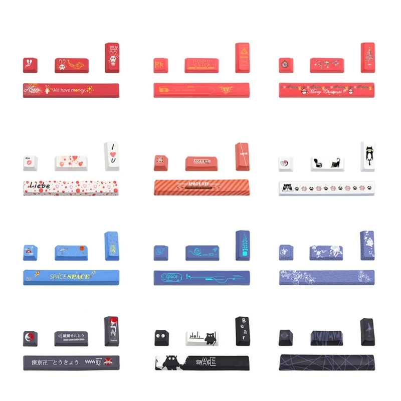 

Dye-subbed PBT Keycap,OEM Keycaps Spacebar Keycap,Esc Keycap Enter 4 Keycaps/Set