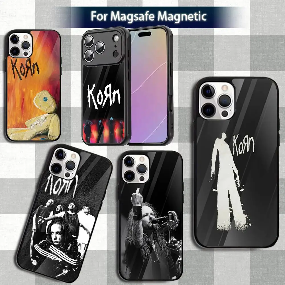 

Rock K-Korn B-BandS Phone Case For iPhone 13,12,15,17,11,16,14,Pro,Max,Plus,Mini,Magsafe,Magnetic Wireless Charging Case