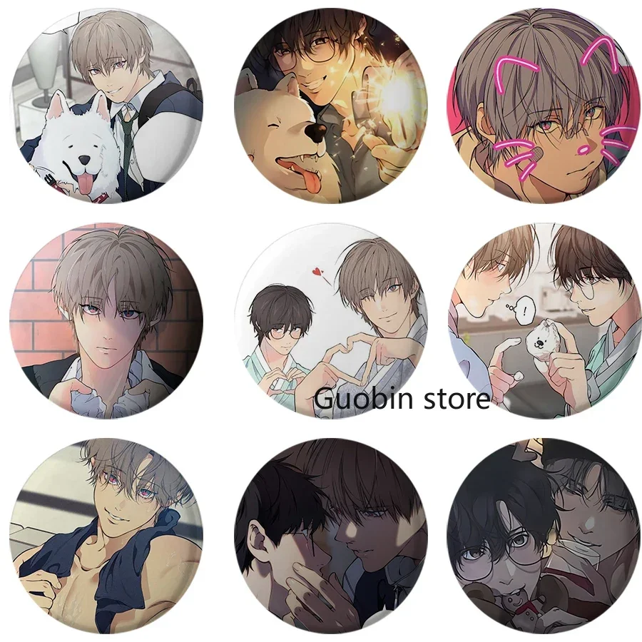 New Lost in The Cloud BL Anime Button Pin Cartoon Skylar Cirrus Art Brooch Badge Backpack Decor Accessories Student Stationery