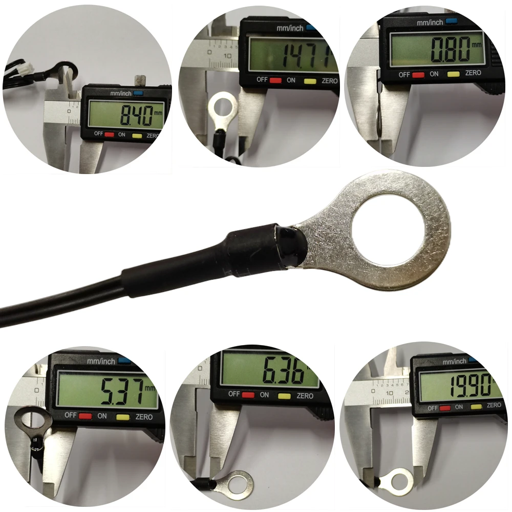 M8 surface fixed temperature probe NTC -10K B3950 1% thermistor negative temperature coefficient probe 50CM