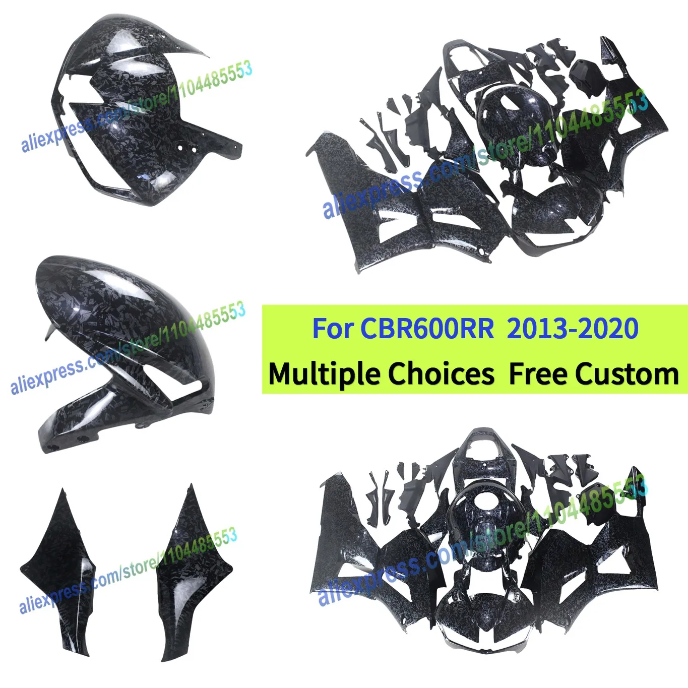 

Full Forged Weave Carbon Fiber kit For HONDA CBR 600RR 2013-2016 2017 2018 2019 2020 Motorcycle Fairings
