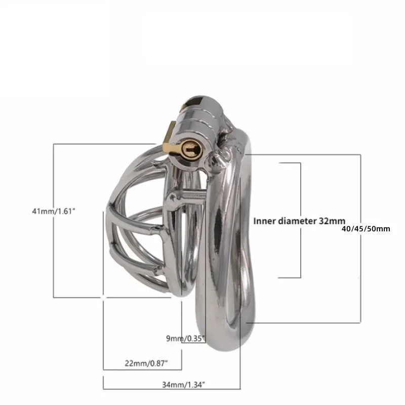 Mini Short Hollow Chastity Cage Stainless Steel Chastity Device Cock Cages Men\'s Penis Penis Rings Bondage Lock Sex Toys For Men