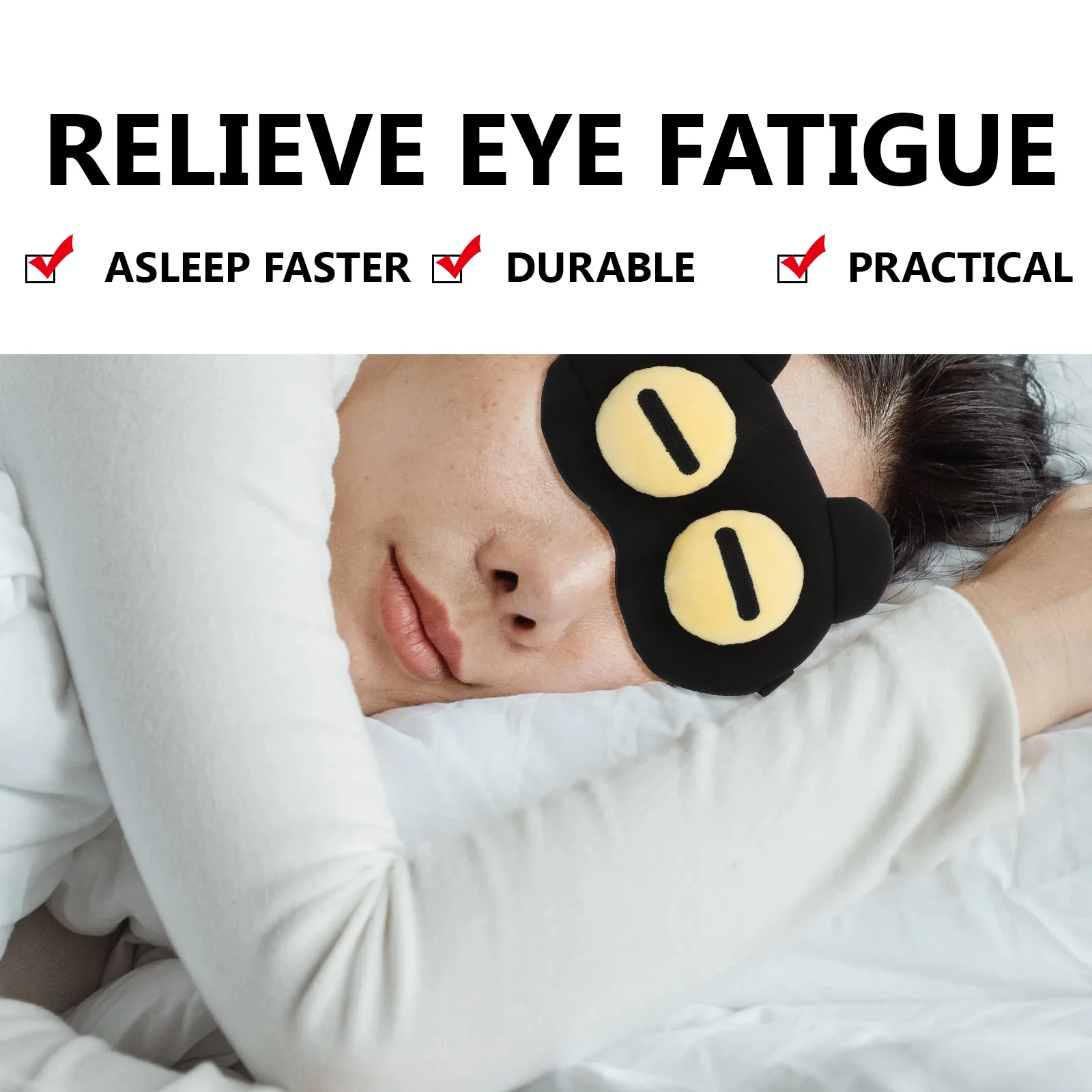 

Multifunctional Sleep Eye Mask Soft Polyester Travel Eyeshadow Plane Blindfold Breathing Patch Comfortable Light Proof Distance