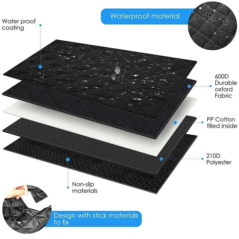 Waterproof Wear‑Resistant Dog Car Seat Cover Portable Rear Bench Pet Protector Liner Mat for SUV Cars Trucks Dogs Cats Travel