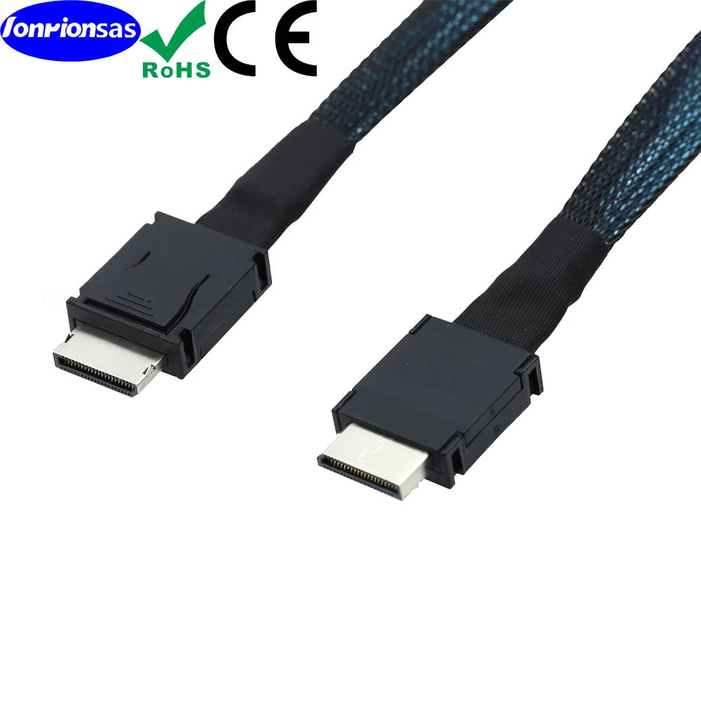OcuLink PCIe PCI-Express SFF-8611 4i to OcuLink SFF-8611 4I SSD Data Active Cable 0.5m/1.0m