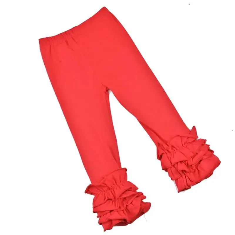 

Girls Fashion Clothing Child Solid Cotton Pants 1-12 Years Trousers Children's Pants Kids Baby Girl Ruffle Pants Flare