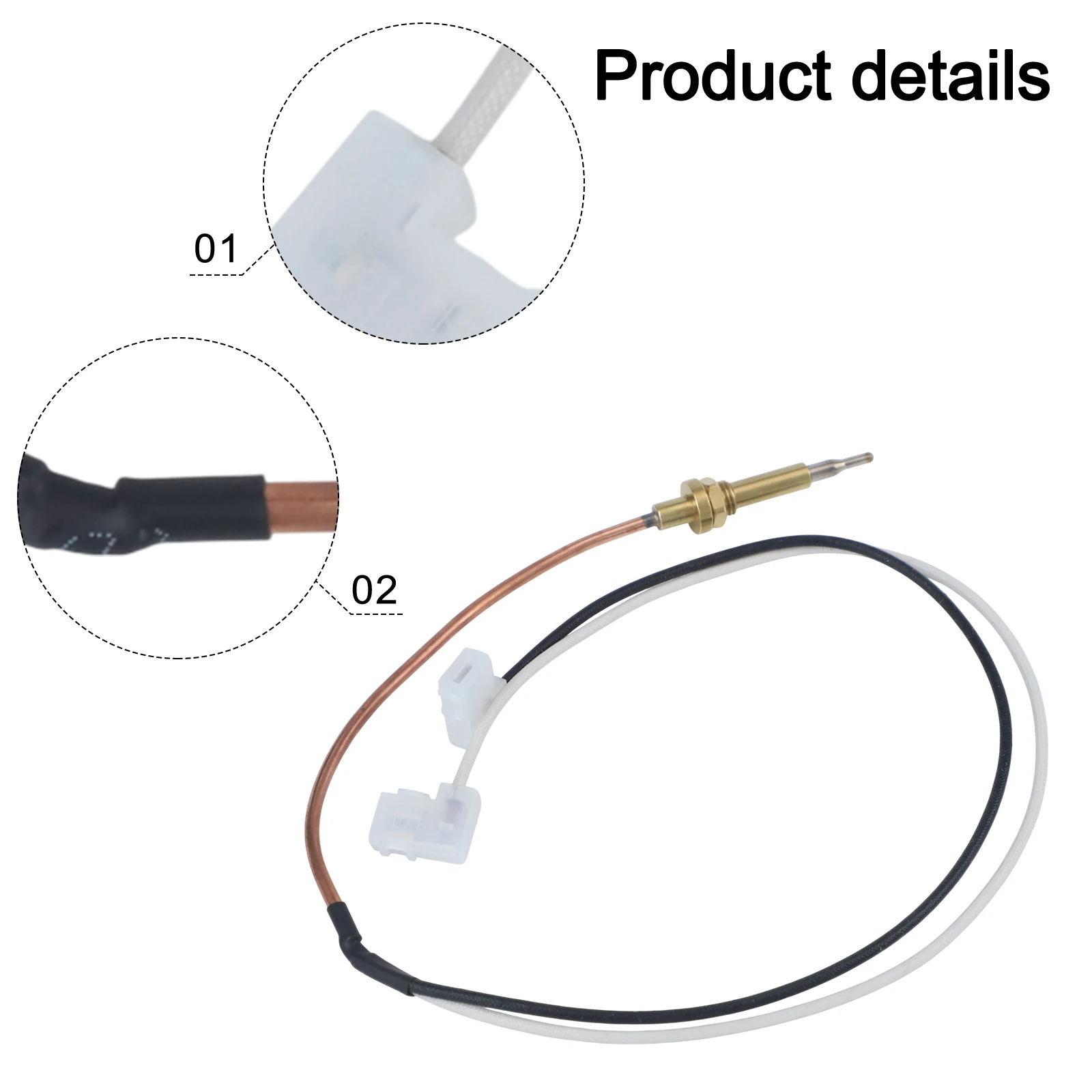 RV ثلاجة الحرارية RV عملية السلامة 13 بوصة سلك معزول طول جهاز أمان تدفق الغاز 13 بوصة سلك معزول