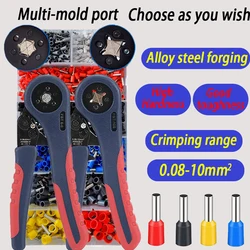 New Upgraded Crimping Pliers Sheath Tubular Terminal Tool HSC8 6-4 6-6 16-6 Wire Crimper Household Electricity