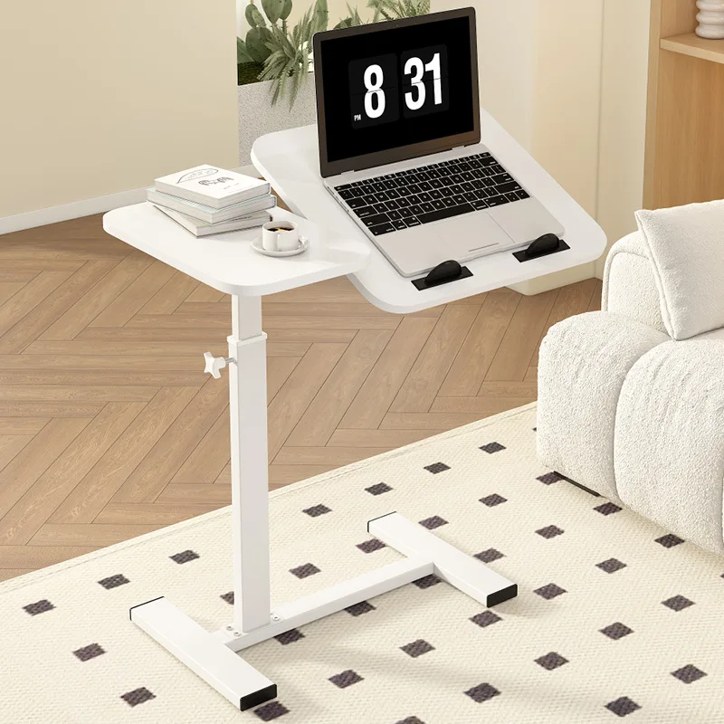 Portable Height Adjustable Sofa Side Table Simple Mobile Laptop Table Rotating Sitting Table Multifunction Practical New Arrival