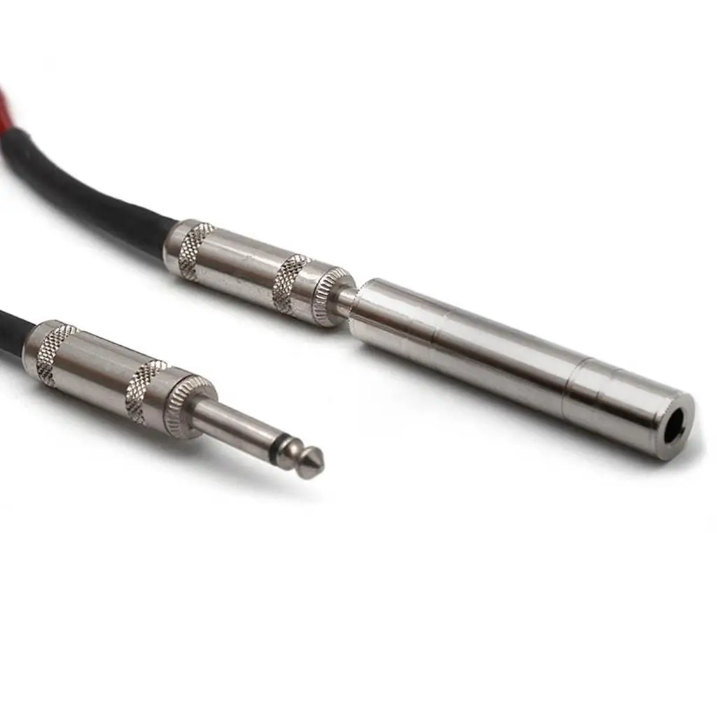 High-Quality 35mm Female to Female Guitar Plug Audio Cable Connector Adapter