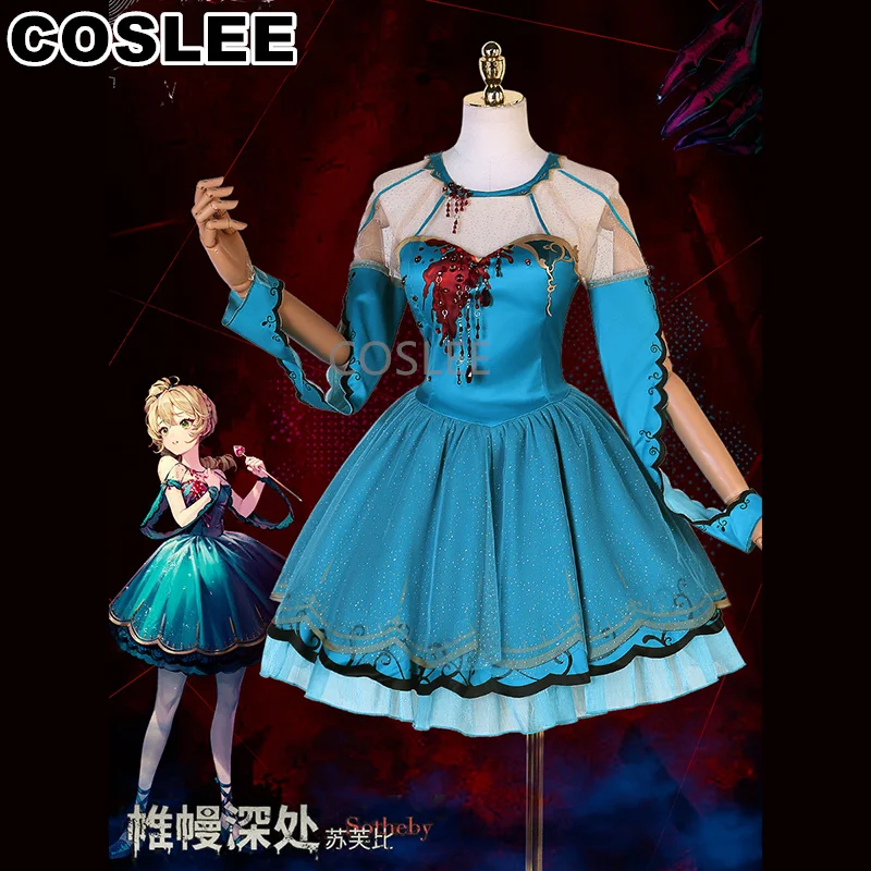 

COSLEE Reverse:1999 Sotheby Cosplay Costume Game Suit Lovely Lolita Dress Uniform Role Play Halloween Party Outfit Women New