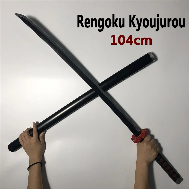 104cm Tomioka Giyuu katana 1:1 Demon Slayer Cosplay Sword Anime Ninja Knife Kimetsu no Yaiba Sword Weapon PU Prop Model